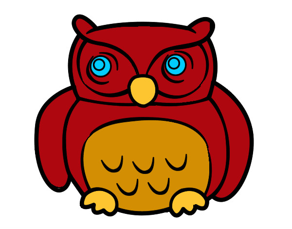 Coloring page Big Owl painted byKynKyn