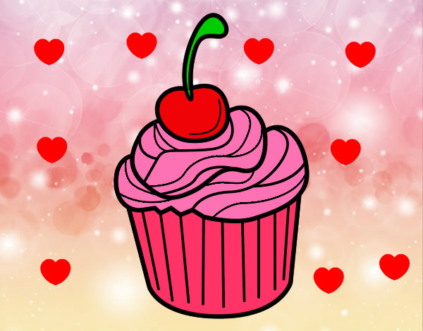 Coloring page Cherry chocolate painted byChlo