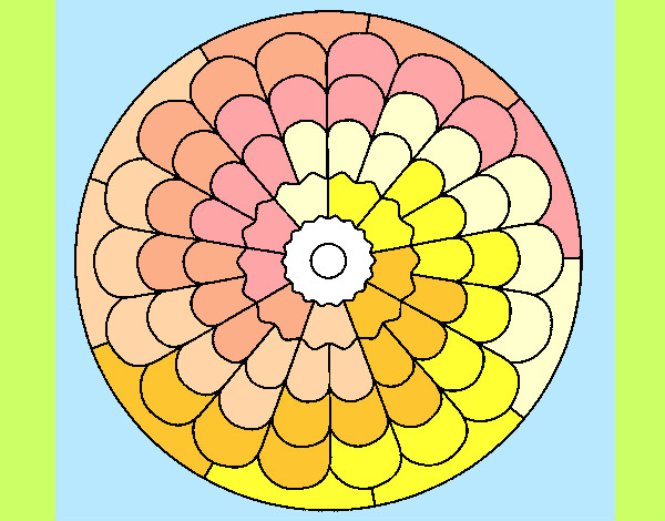 Coloring page Mandala 23 painted byCassesque