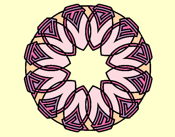 Coloring page Mandala 37 painted byCassesque