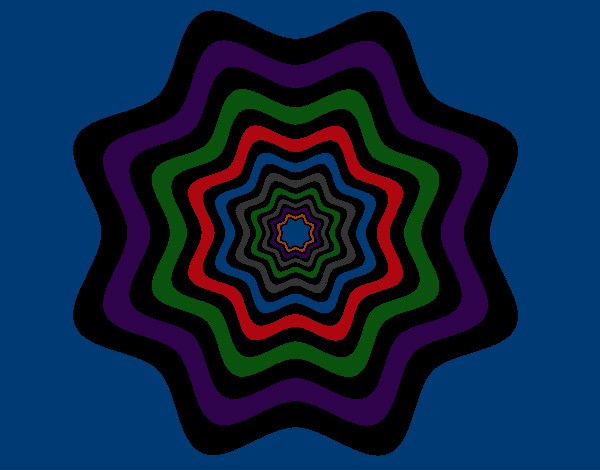 Coloring page Mandala 46 painted byCassesque