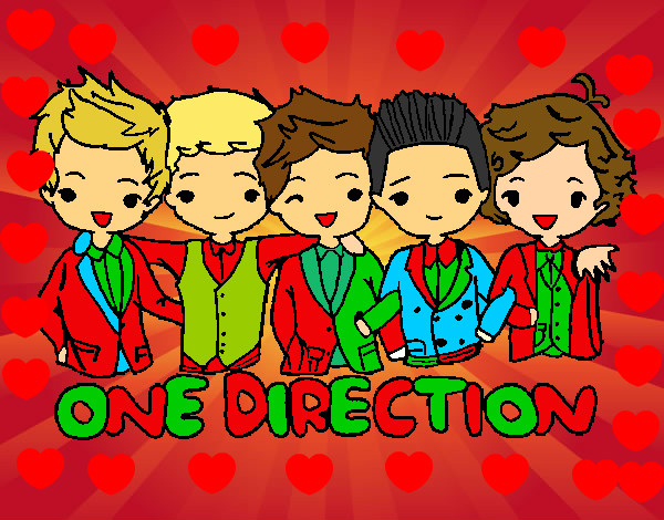 Coloring page One direction painted byKynKyn