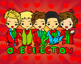 Coloring page One direction painted byKynKyn