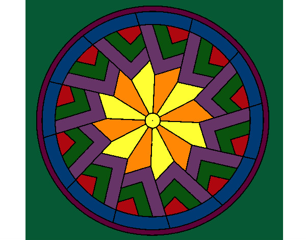 Coloring page Mandala 24 painted byCassesque