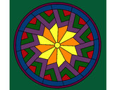 Coloring page Mandala 24 painted byCassesque