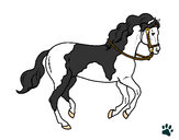 Coloring page Horse 5 painted byChrissy