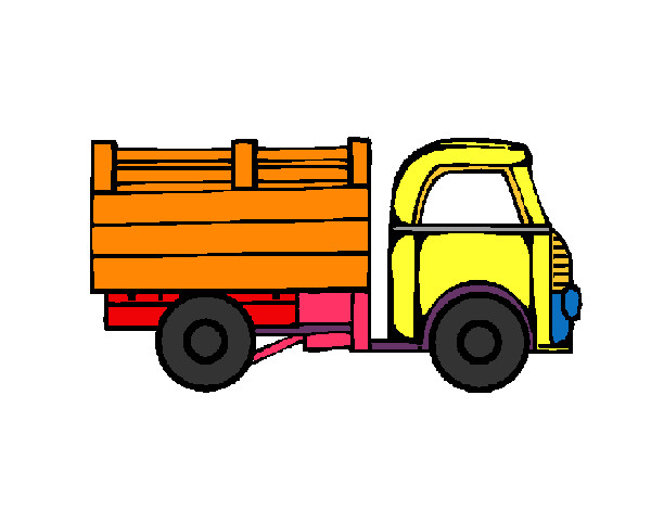 Coloring page Pick-up truck painted byjenifer