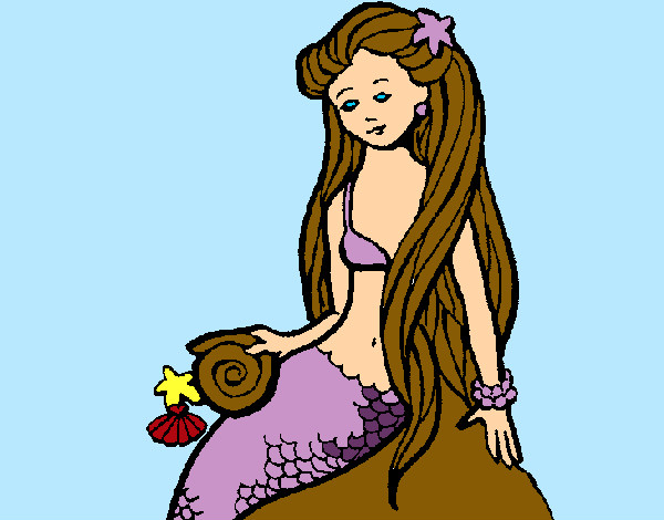 mermaid with snail