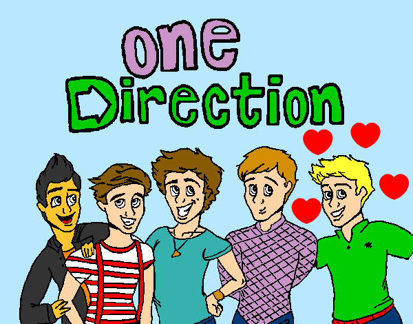 Coloring page One Direction 3 painted bylennon