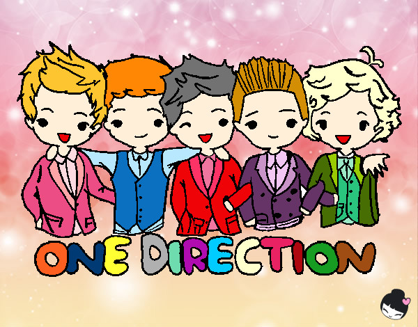 Coloring page One direction painted byChiz