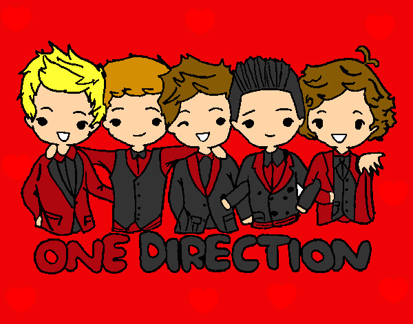 Coloring page One direction painted bydramaqueen