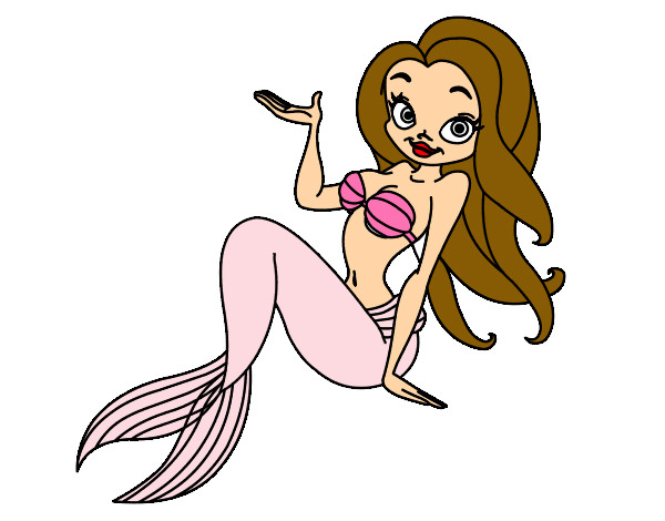 Coloring page Sexy Mermaid painted bysarah