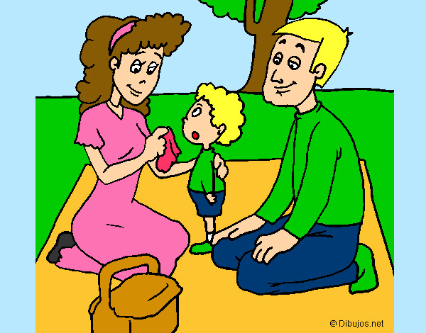 Coloring page The picnic painted bylennon