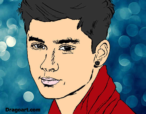 Coloring page Zayn Malik 2 painted bydramaqueen