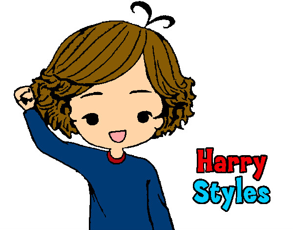 Coloring page Harry Styles painted byChloe