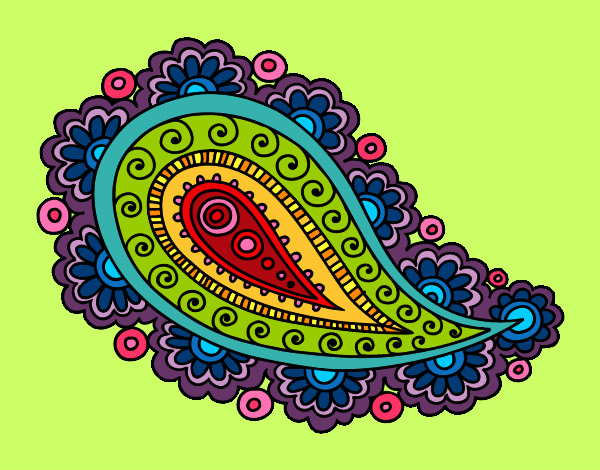 Coloring page Mandala teardrop painted byKRZ08