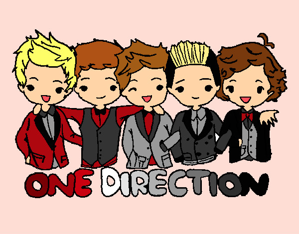 Coloring page One direction painted byTami
