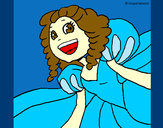 Coloring page Cheerful princess painted byAlyssa_29
