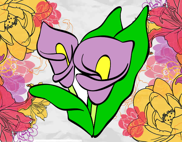 Coloring page Lilium painted bypenguin