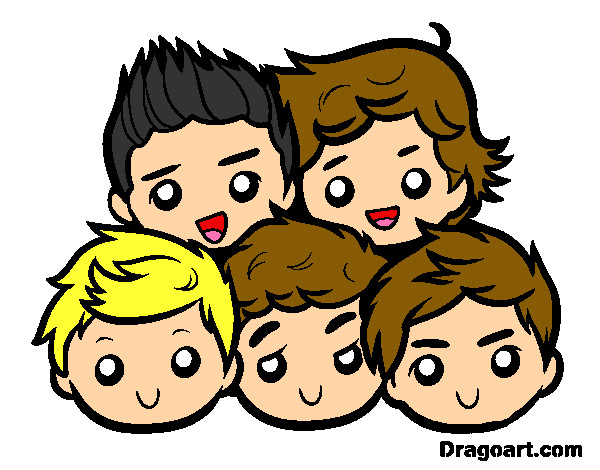 Coloring page One Direction 2 painted bypenguin