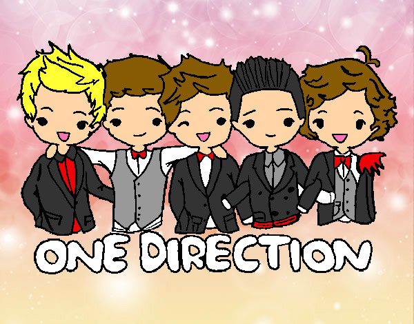 Coloring page One direction painted bypenguin