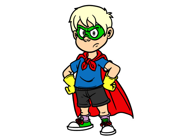 Coloring page Superboy painted byMatt