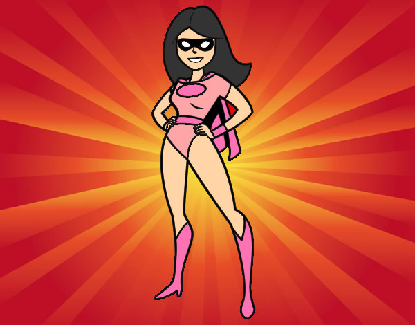 Coloring page Superwoman painted bypenguin