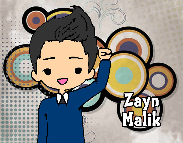 Coloring page Zayn Malik painted bypenguin