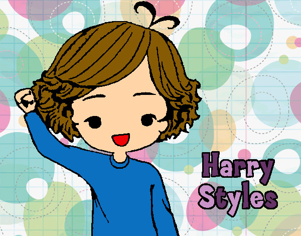 Coloring page Harry Styles painted byEmeclair