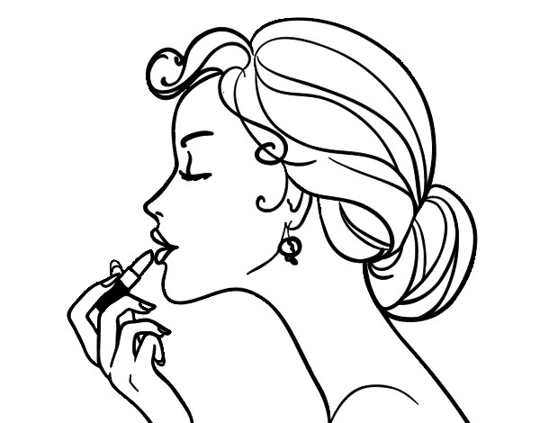 lipstick coloring pages