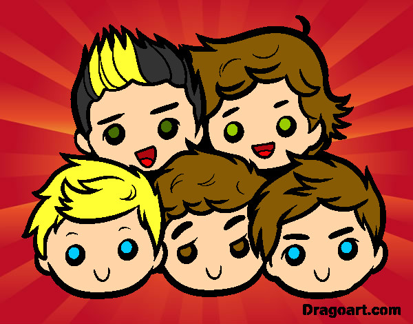 Coloring page One Direction 2 painted byChloe