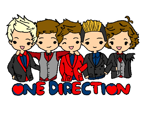 Colored page One direction painted by TakeMeHome