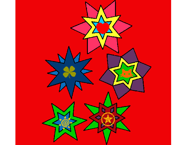 Coloring page Snowflakes painted byBeth