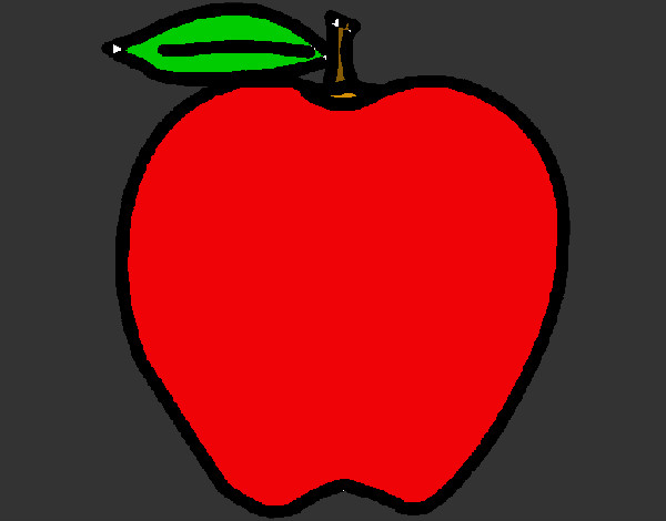 Coloring page apple painted bymorgbruni1