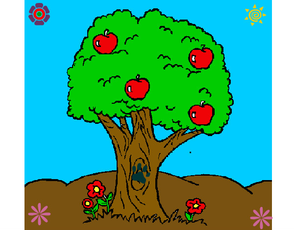 Coloring page Apple tree painted byBritgetlov