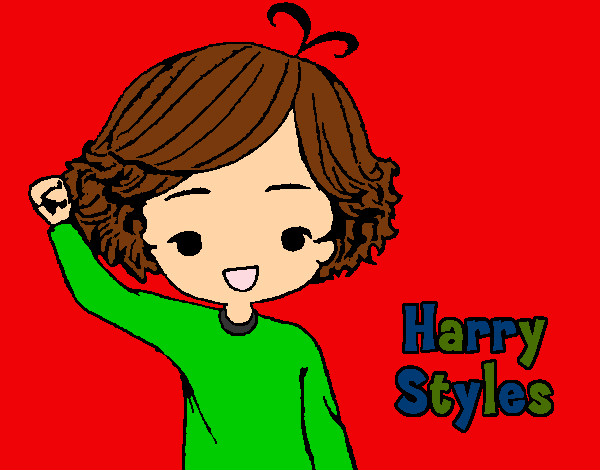 Coloring page Harry Styles painted bycreole