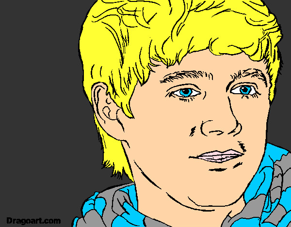 Coloring page Naill Horan 2 painted bycreole