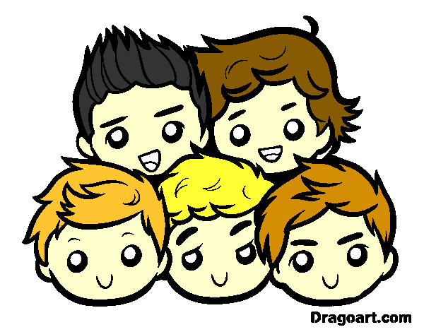 Coloring page One Direction 2 painted bymorgbruni1