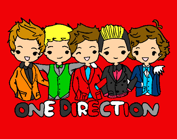 Coloring page One direction painted bycreole