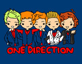 Coloring page One direction painted byJessica