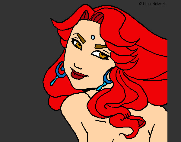 Coloring page Amazonian princess painted bykourichi23