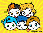Coloring page One Direction 2 painted bykatrina