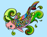 Coloring page Koi painted bySamwise