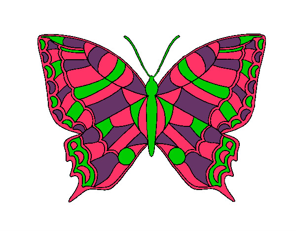 Coloring page Butterfly 16 painted bySarah52130