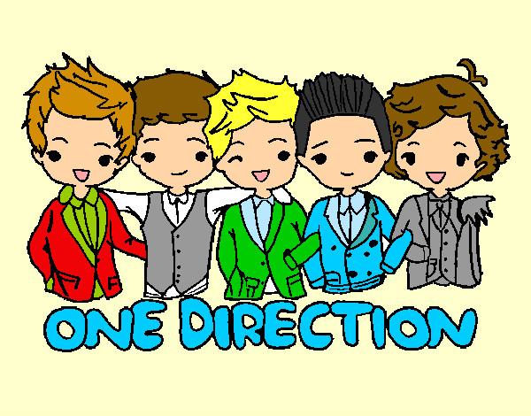 Coloring page One direction painted bycashula