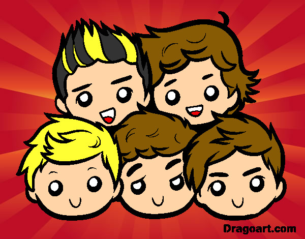 Coloring page One Direction 2 painted byPotatoes