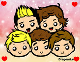 Coloring page One Direction 2 painted bycheyenneh