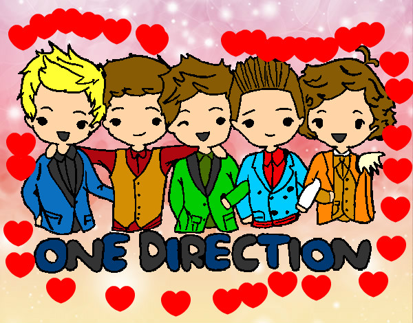 Coloring page One direction painted bymegmoo2003
