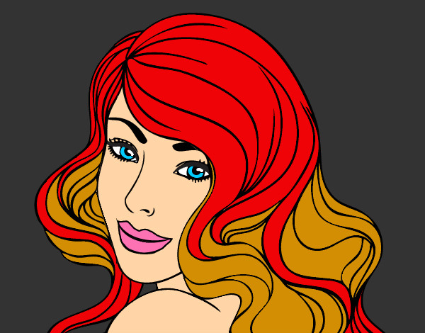 Coloring page Young girl painted byDuky123177