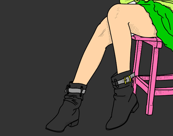 Coloring page Young legs painted byDuky123177